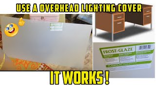 Nail Desk Matt  Use Plastic For Overhead Lighting  It Works Its Acetone Resistant amp CHEAPER [upl. by Schnabel]