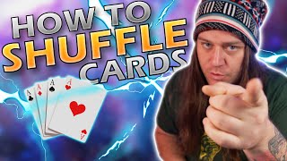 How To SHUFFLE CARDS Like A PRO Magician 5 EASY TRICKS [upl. by Clarhe]