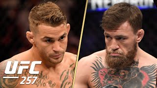 Dustin Poirier vs Conor McGregor 2 Walkouts  UFC 257  ESPN MMA [upl. by Elenore]