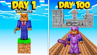 I Survived 100 Days In Minecraft Sky Odyssey [upl. by Eugenius357]