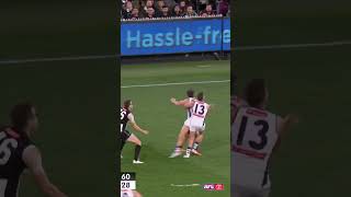 Mason Cox boots his 100th AFL goal on the run [upl. by Aneroc]