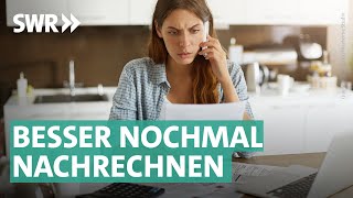 Nebenkostenabrechnung 2022 überprüfen So findet ihr Fehler  Marktcheck SWR [upl. by Notnilk19]