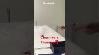 Chemikers Feuerzeug KaliumpermanganatKMnO4 und Schwefelsäure  H2SO4 chemie lerne [upl. by Ydne780]