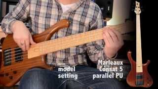 bass comparison  marleaux  xotic  fender  godin  musicman sterling [upl. by Larrej]