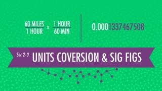 Unit Conversion amp Significant Figures Crash Course Chemistry 2 [upl. by Ettereve]