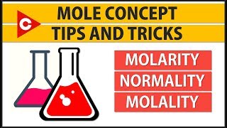 Molarity Normality and Molality Tricks Mole Concept in Solutions [upl. by Akialam]