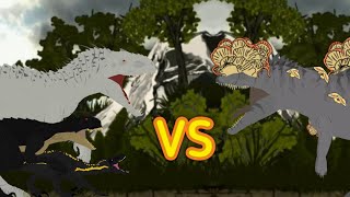 Indominus rexIndoraptor and Scorpius rex vs Cordyceps Dinosaur  AUTO RPG Anything [upl. by Samuella]