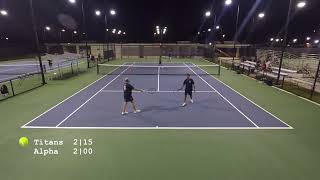 35 div  Nissan Titans vs Alpha Mavericks 10012024  Guam tennis [upl. by Merrile873]