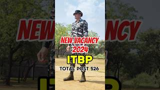 ITBP new vacancy 2024  total post 526  ytshorts itbprecruitment2024 [upl. by Assedo851]