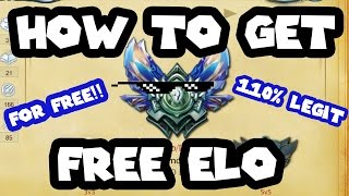 HOW TO GET FREE ELO [upl. by Ardnwahsal533]