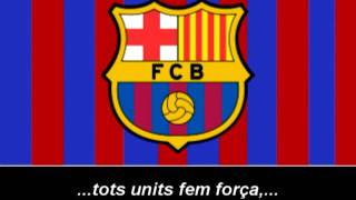 Himne del FC Barcelona Lletra  Himno de FC Barcelona Letra [upl. by Yenffad871]