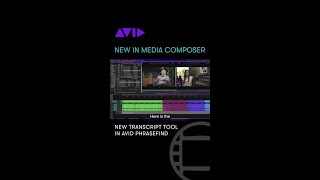 NEW IN MEDIA COMPOSER — New Transcript Tool in Avid PhraseFind [upl. by Julienne606]