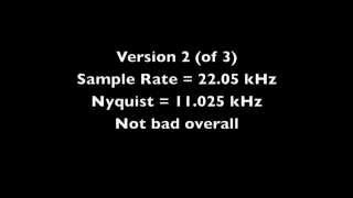 Audio Sampling Rate Demo [upl. by Head]