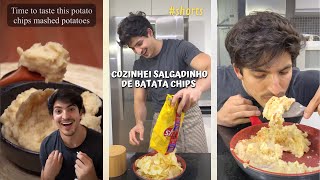 PURÊ COM SALGADINHO DE BATATA CHIPS [upl. by Nitaf258]