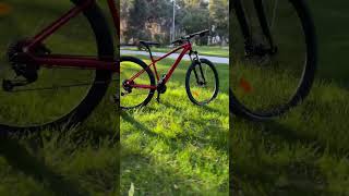 Kross Level 10 kross krossbikes trees park human green red black bicycle tire offroad [upl. by Berlauda]