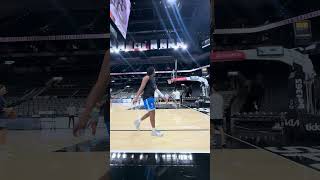 Thunder Rookie Dillon Jones getting shots in pregame versus San Antonio [upl. by Janina73]