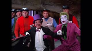 Batman and Robin vs The Joker The Penguin amp their thugsIn the Bat Cave 1966 [upl. by Avevoneg]