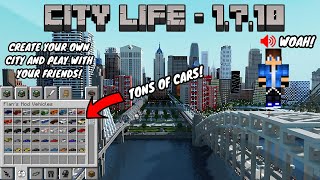 Minecraft  City Life  1710 MODPACK SHOWCASE REAL LIFE MODS CARS PLANES FURNITURE AND MORE [upl. by Tterrab]