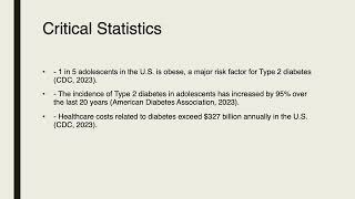 Preventing Type 2 Diabetes in HighRisk Adolescents​ [upl. by Ettereve]