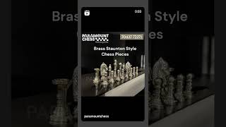 quot🏆 Discover the Elegance of Brass Staunton Chess Pieces ♟️✨quot [upl. by Travax]