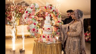 Ali amp Aleena Pakistani Wedding highlight 2022  Walima  London  Chigwell Marquee [upl. by Dowd]