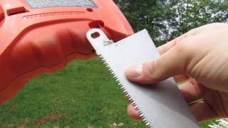 How To Attach Blade to Black amp Decker power handsaw [upl. by Ilocin]