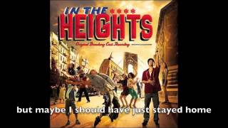 Breathe  In the Heights with lyrics [upl. by Teodorico]