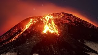 Raw Video Villarrica Volcano in Chile Erupts [upl. by Aborn]