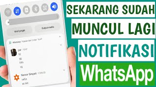 Cara Mengembalikan Notifikasi WA Diatas Layar [upl. by Nitsirhc630]