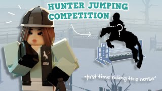 HUNTER JUMPING COMPETITION Whos this horse  Lake County Stables VLOG  LCS [upl. by Nraa]