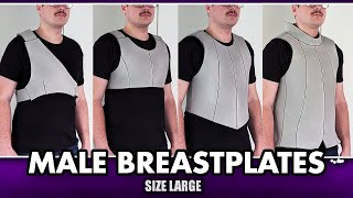 4 Easy Beginner Male Breastplates for Cosplay Using Foam Size Large [upl. by Oys526]