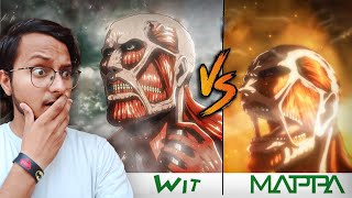 Wit Studio Vs Mappa Who Did AOT Better HINDI  Attack on Titan [upl. by Schlessinger]