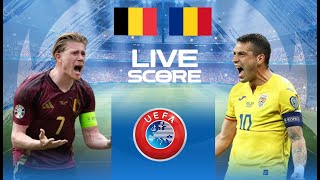 🔴 LIVE SCORE  BELGIUM VS ROMANIA  UEFA EURO 2024 [upl. by Summons]