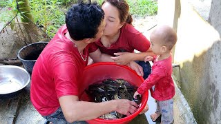 Harvest fish in the fields and enjoy grilled fish with family  Trieu Thi Nhiem [upl. by Jauch]