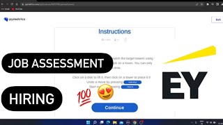 EY job interview assessment exam preparation pymetrics Ernst amp Young GDS India hiring [upl. by Noffets]