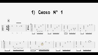 Villa Lobos  Choro No 1 GUITAR TAB Part 1 [upl. by Eseela281]