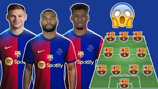 Barcelona Dream XI For Summer 2025 💪✅ Ft Coman Tah Kimmich ✌️ [upl. by Etaner159]