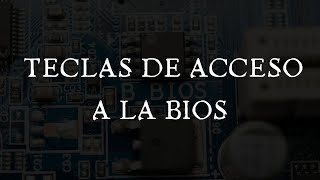 61  Teclas para ingresar a la BIOS [upl. by Perusse878]