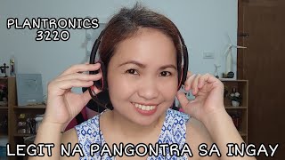 Murang Noise Cancelling Headset PLANTRONICS C3220 BLACK WIRE USB A HONEST REVIEW [upl. by Gavrila]