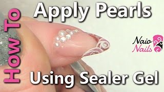 How to Apply Pearls and Stones Using Sealer Gel [upl. by Adnima]