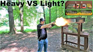 Snub Nose 357 Magnum  Heavy VS Light Remington HTP 158 gr VS 110 gr SJHP [upl. by Jasmin]