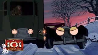 Cruella Car Chase Road Rage  HD 1111 Movie Scenes  101 Dalmatians 1961 [upl. by Avahc]