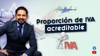 Proporción de IVA acreditable [upl. by Vedis]