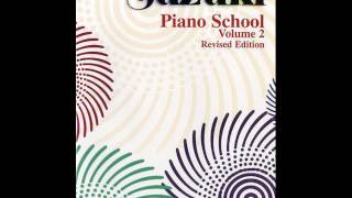 Suzuki Piano School Book 2  Musette from English Suite No 3 in g minor Gavotte II JS Bach [upl. by Ahsiki]