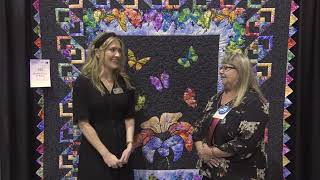 Angelia Guest Displays Quilt at AQS QuiltWeek  Branson 2023 [upl. by Sivar]