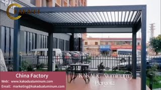 Kakadu Aluminum Garden Gazebo Pergola Louver Pergola Waterproof Pergola [upl. by Adnama450]