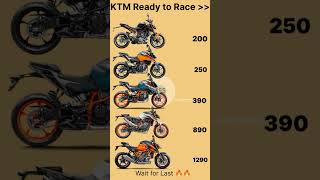 ktm bike 200😏250😎390 😘890 ❤1290 👿shorts short bikelover [upl. by Drofub99]