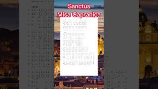 SanctusMisa Capranica Notasi Angka [upl. by Akimak]