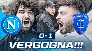 🤬 VERGOGNA NAPOLI 01 EMPOLI  LIVE REACTION NAPOLETANI AL MARADONA HD [upl. by Leonora]