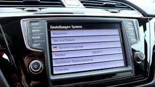 08 VW Touran  Infotainmentsystem  Die Einstellungen Setup Bilder [upl. by Coniah]